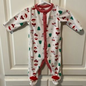 My first Christmas fleece footie. 3M